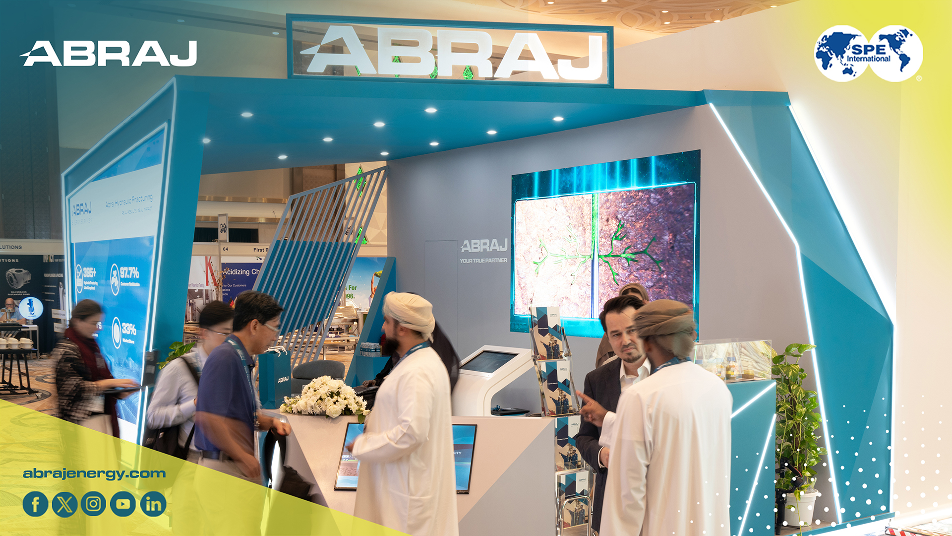 Strong engagement at Abraj booth during the SPE Hydraulic Fracturing Exhibition 2025