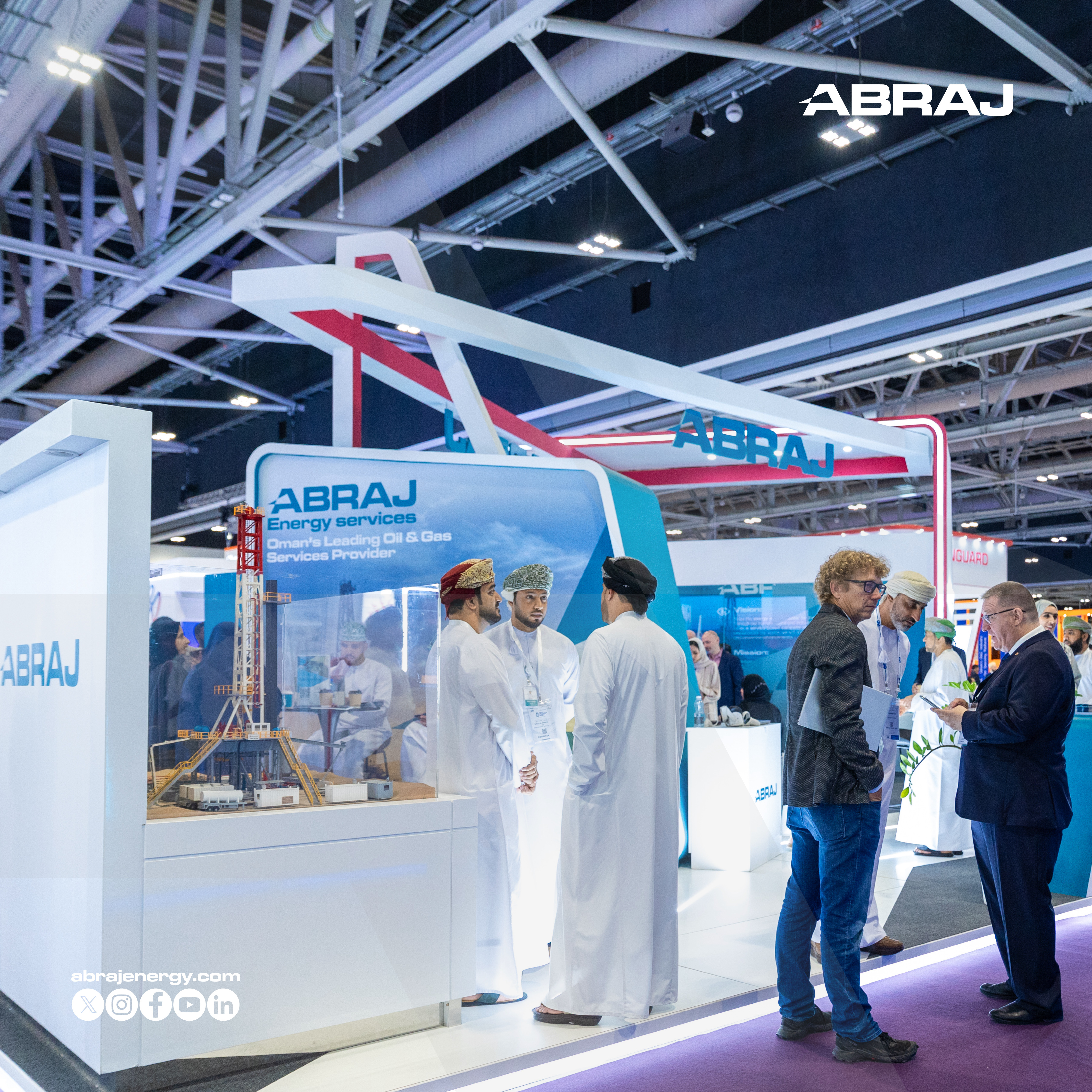 Visitors at Abraj exhibition booth